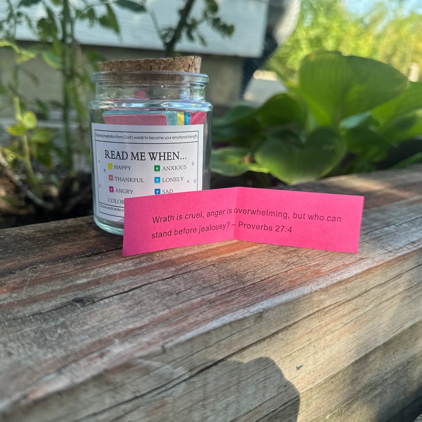 Handmade Bible Verse Jar