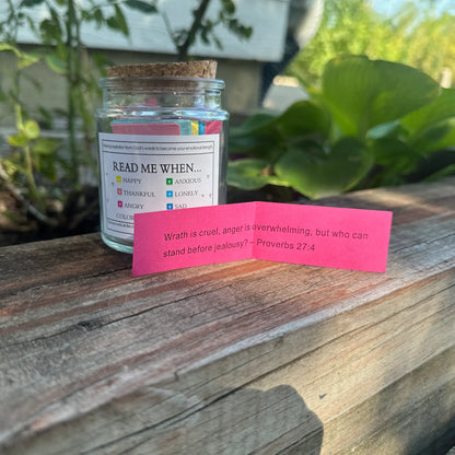 Handmade Bible Verse Jar