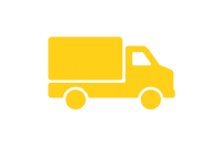 make a simple image of a truck in #ECB80D. Make the background transparent and the height-width a 1x1 ratio.
